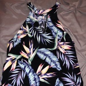 Floral halter top